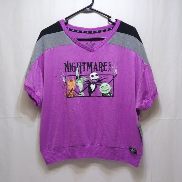 Nightmare Before Christmas Sleep Wear Large (12-14) Halloween Tim Burton's NWT - Picture 1 of 8